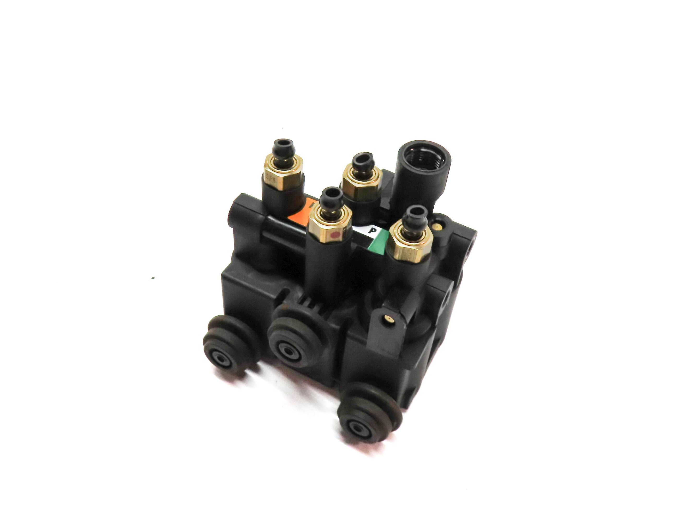 2016 RANGE ROVER SPORT (L494) AIR SUSPENSION TRANSFER RELIEF VALVE BLOCK — exact item pictured